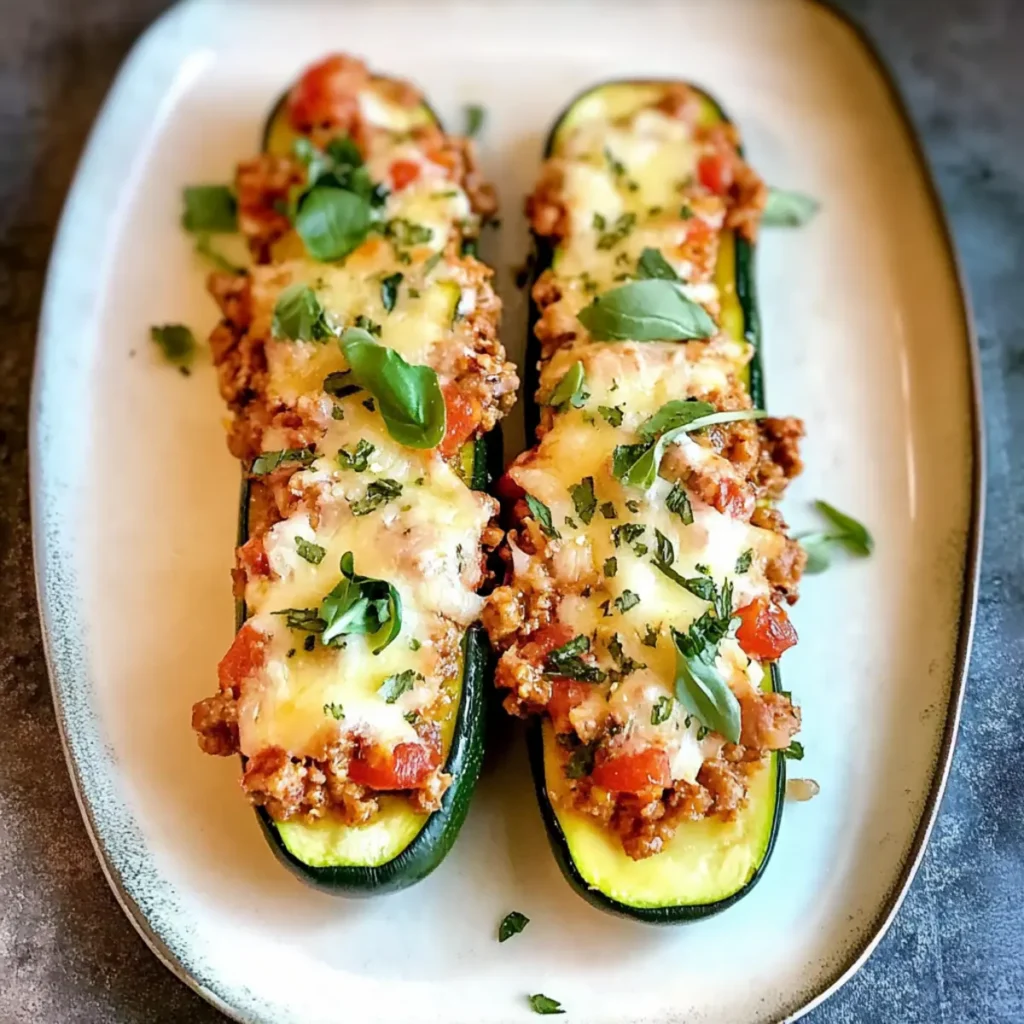 Stuffed Zucchini Boats Recipe