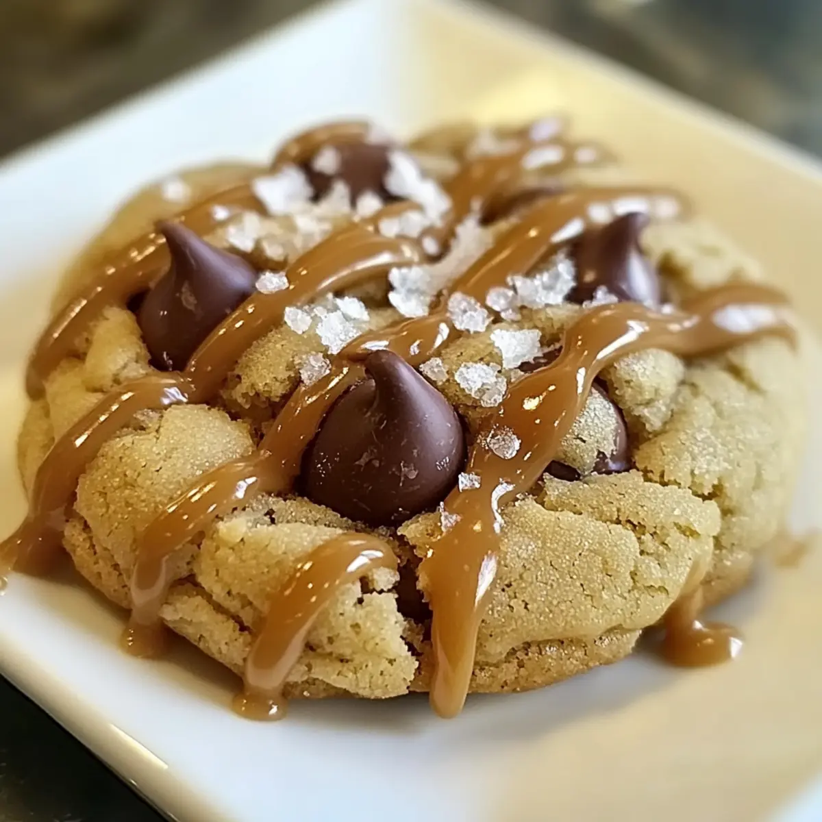 Salted Caramel Chocolate Chip Cookies