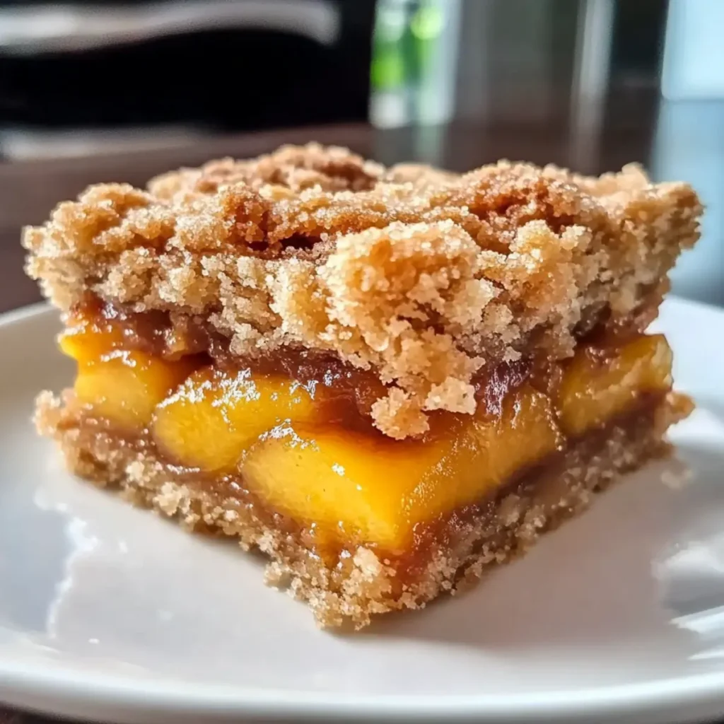 Peach Crumb Bars Recipe