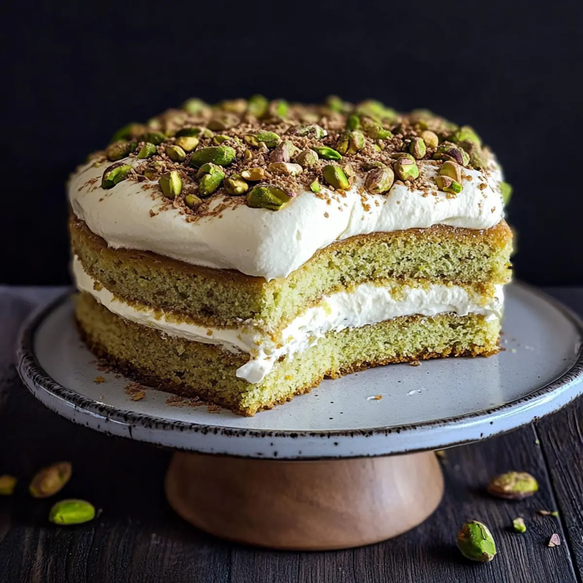 Homemade Pistachio Tiramisu