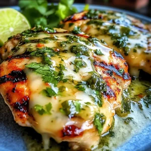 Grilled Salsa Verde Pepper Jack Chicken