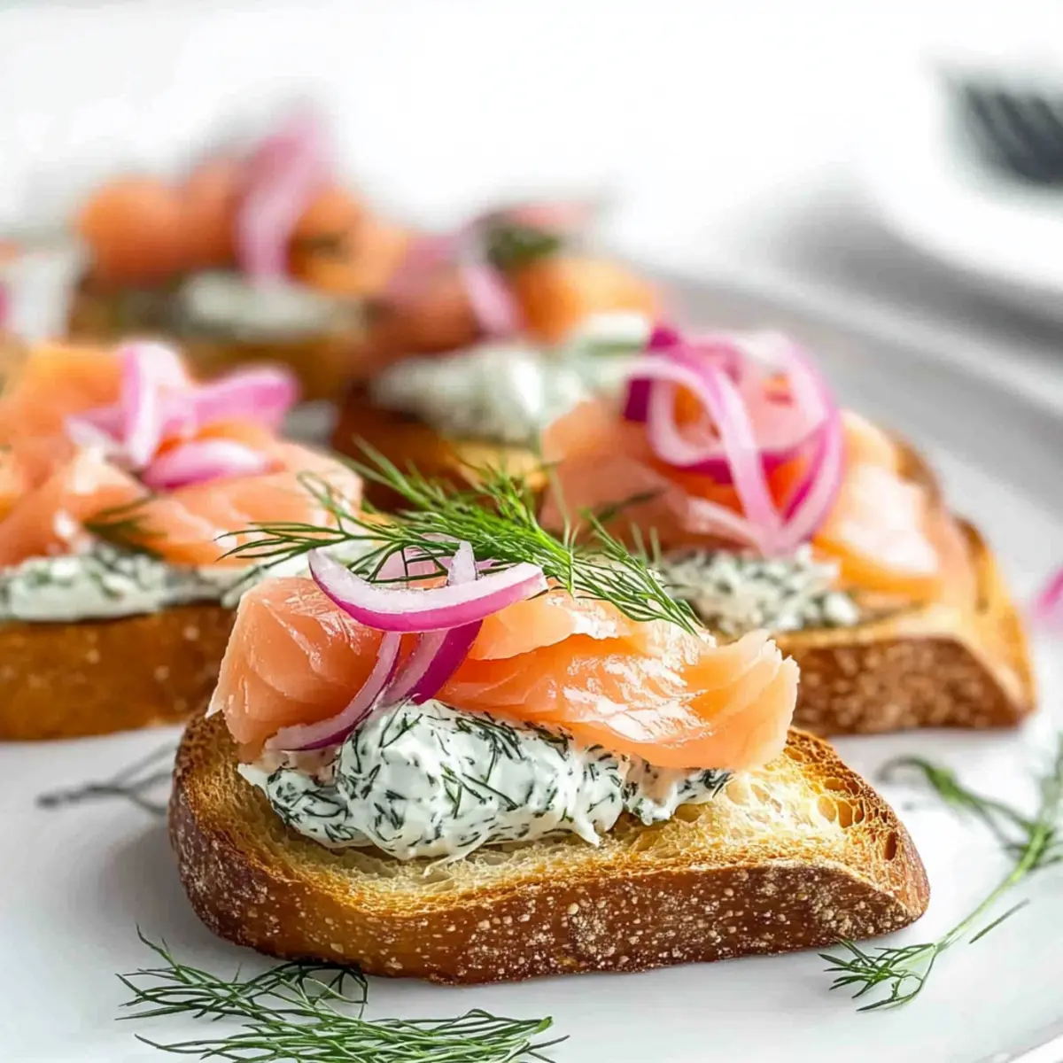 Smoked Salmon Crostini