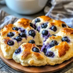 Fluffy Cottage Cheese Blueberry Cloud Bread