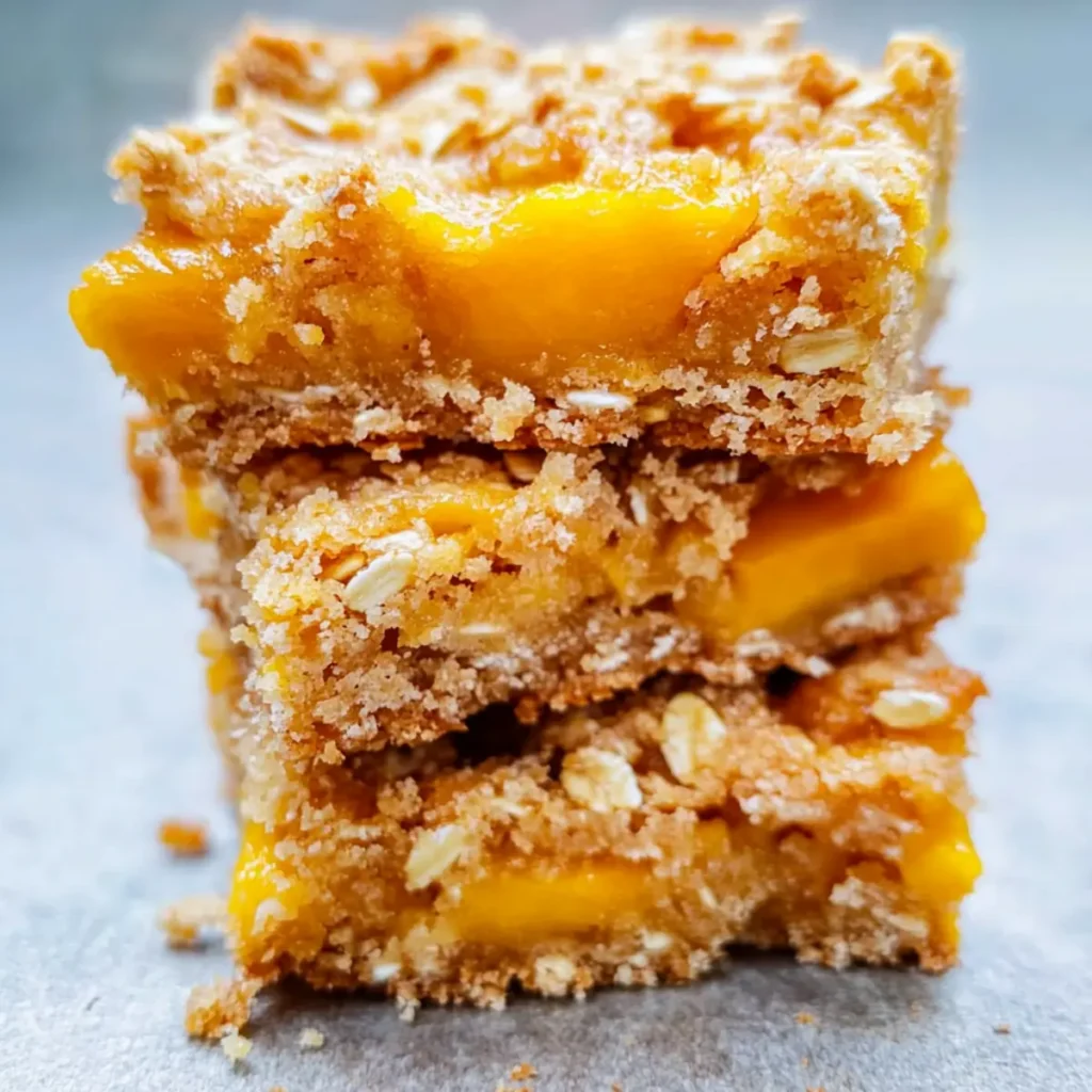 Mango Oatmeal Crumble Bars for a Wholesome Delight