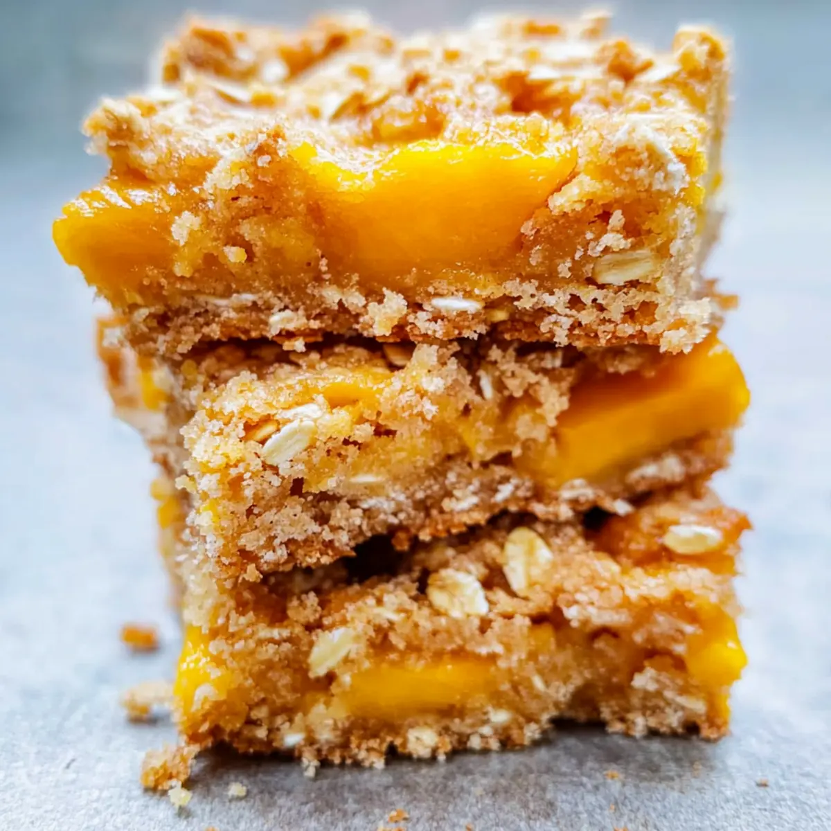 Mango Oatmeal Crumble Bars