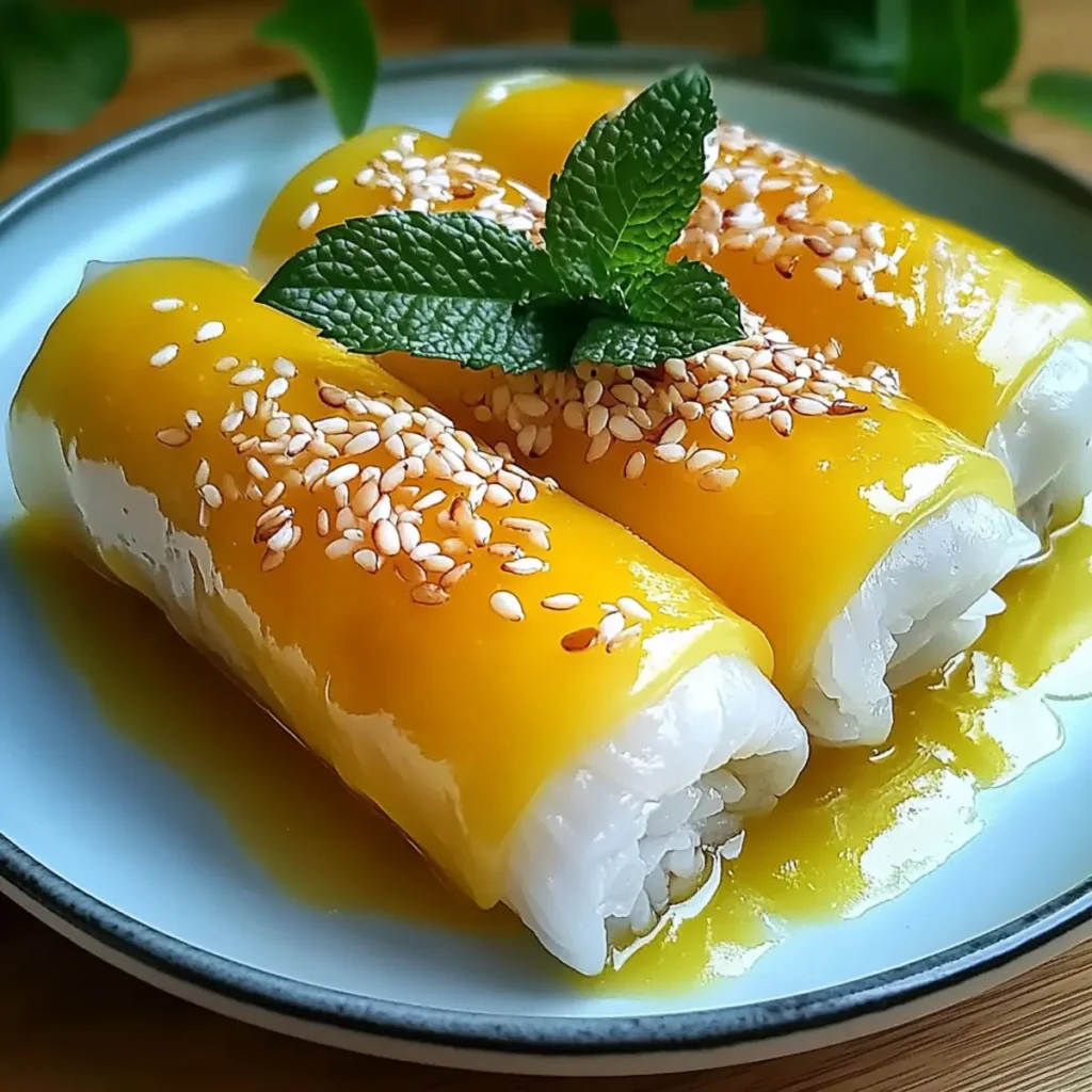 Mango Sticky Rice Rolls: A Sweet Tropical Escape at Home