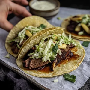 Venison Shank Tacos with Apple Slaw