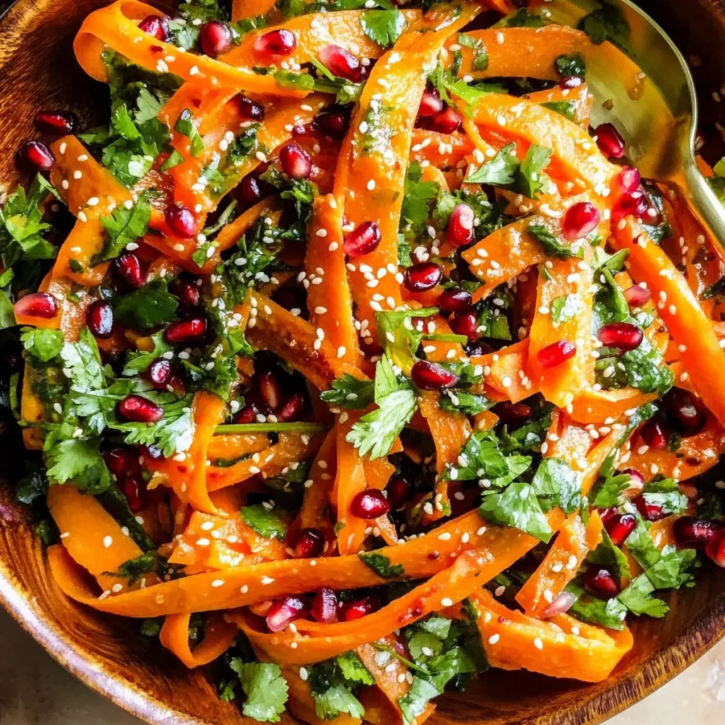Carrot Salad with Citrus Miso-Ginger Dressing