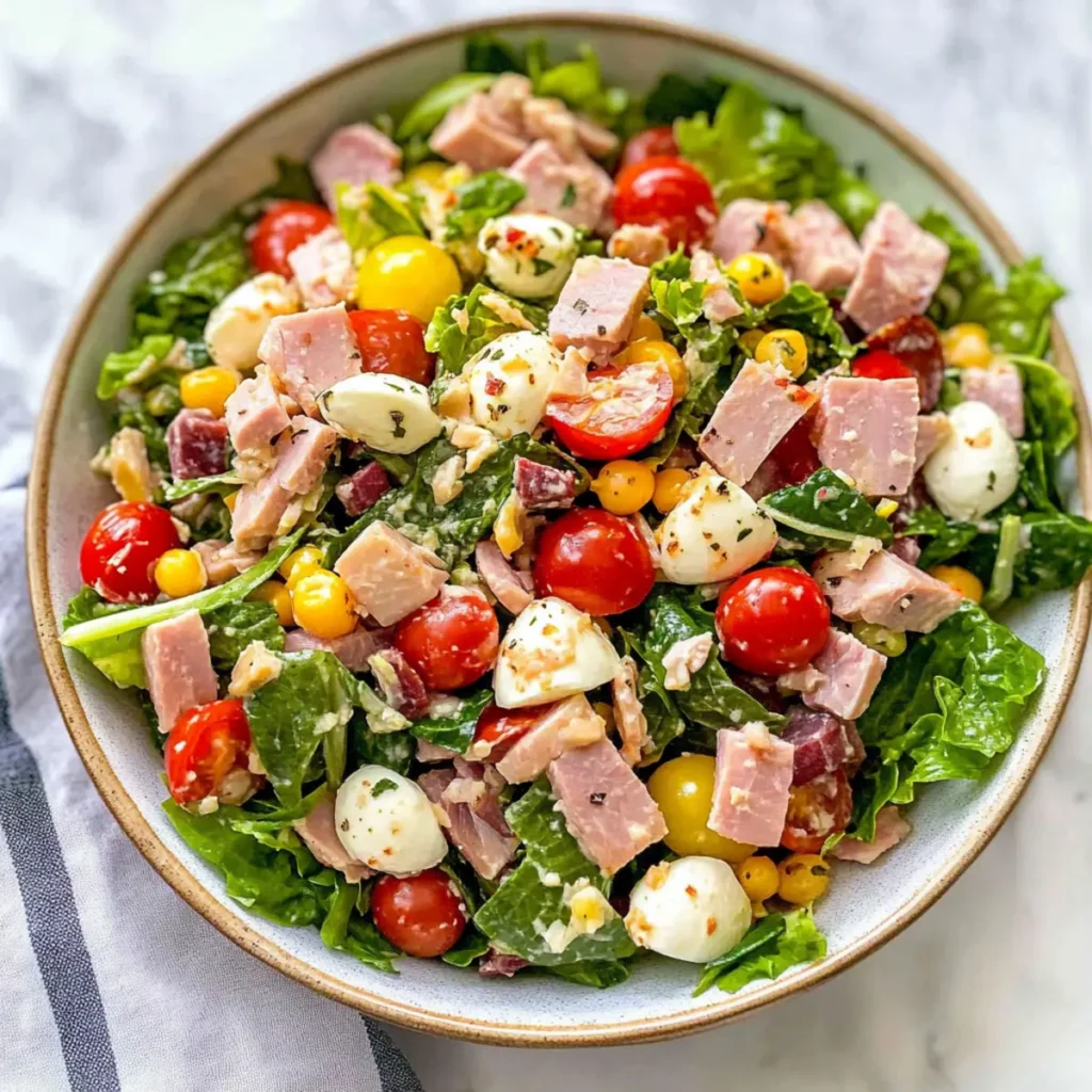 Italian Chopped Salad With Ham
