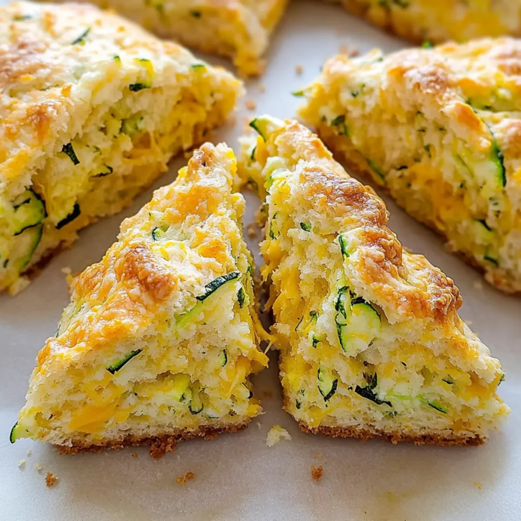 Zucchini Cheddar Scones