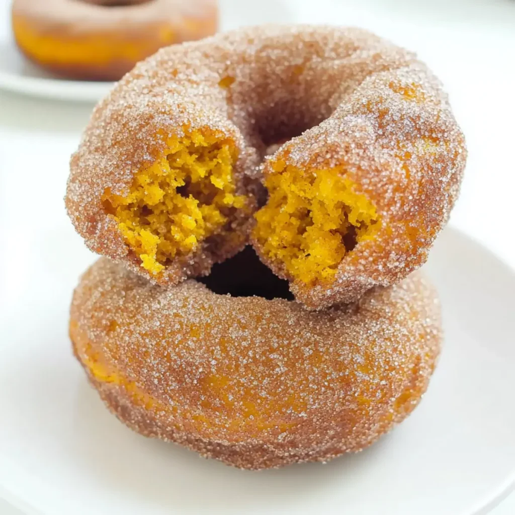 Pumpkin Cinnamon Sugar Donuts