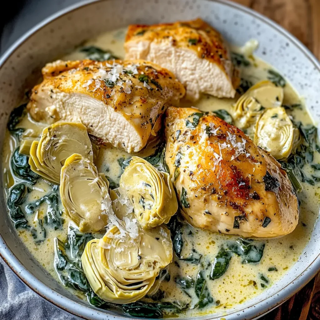 Spinach Artichoke Chicken