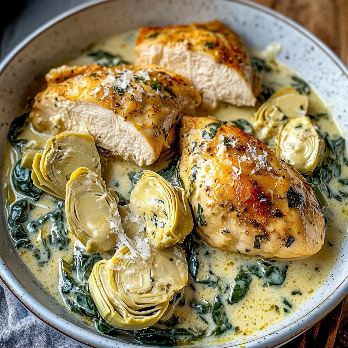 Spinach Artichoke Chicken