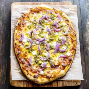 Pepperoncini and Onion Vegetarian Pizza