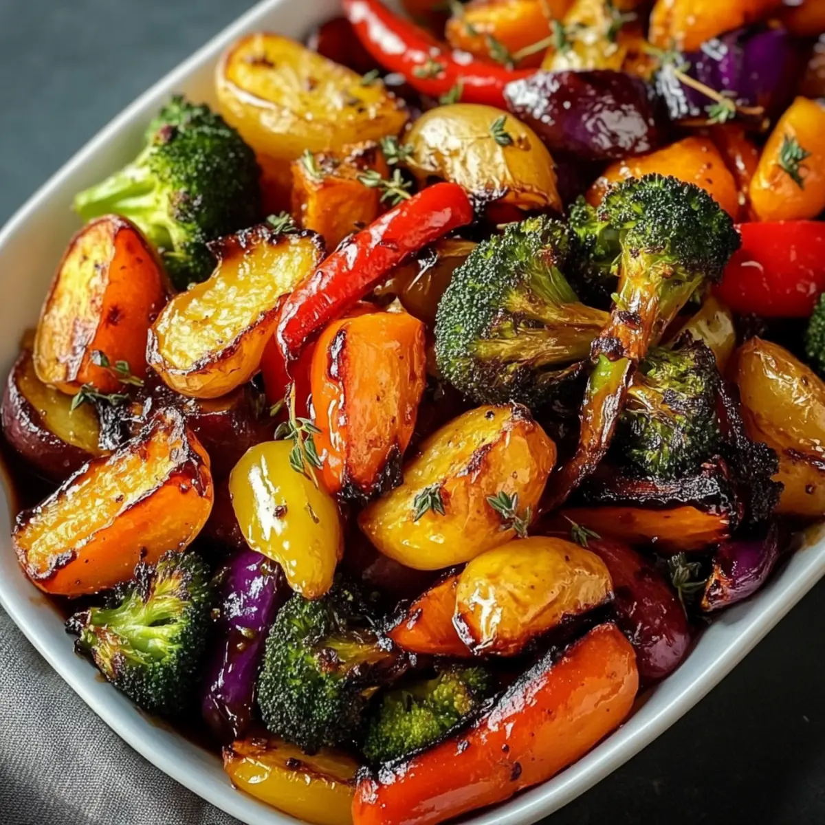 Balsamic Glazed Roasted Vegetables