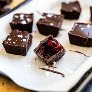 Dark Chocolate Cherry Cups