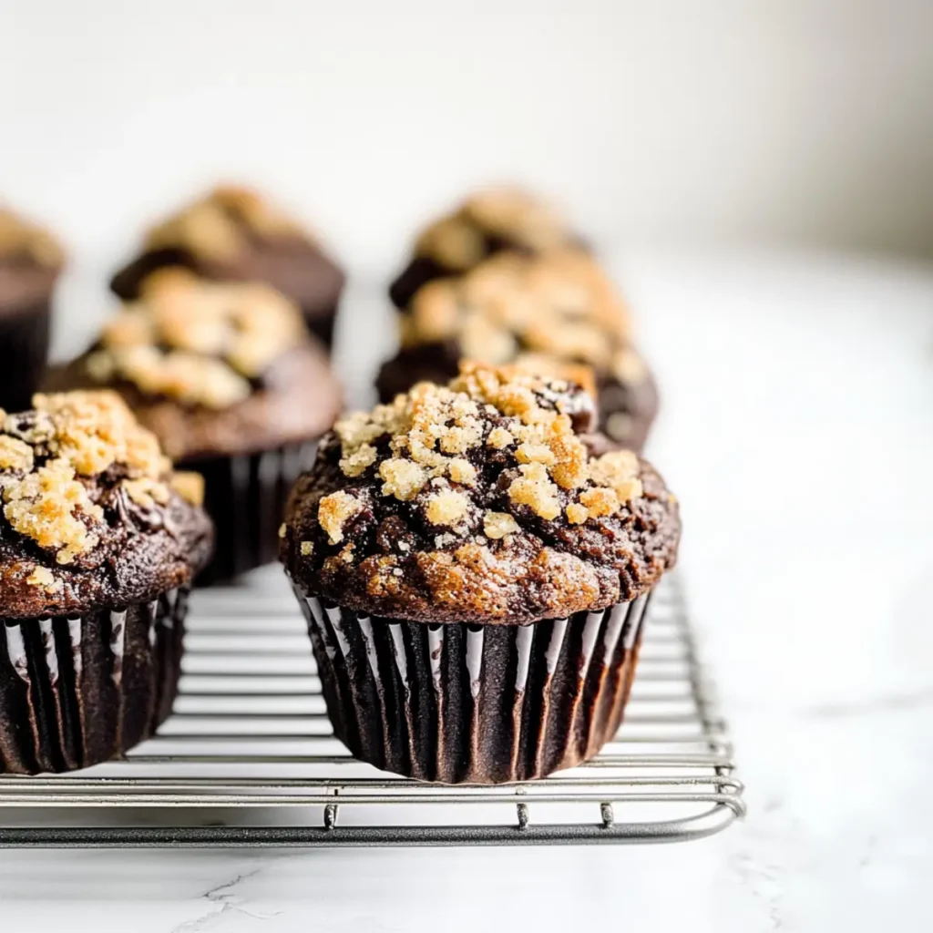 Delicious Chocolate Coffee Toffee Crunch Muffins in 35 Minutes