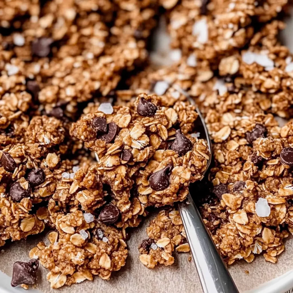 Salted Chocolate Chip Cookie Granola for Sweet Crunchy Bliss