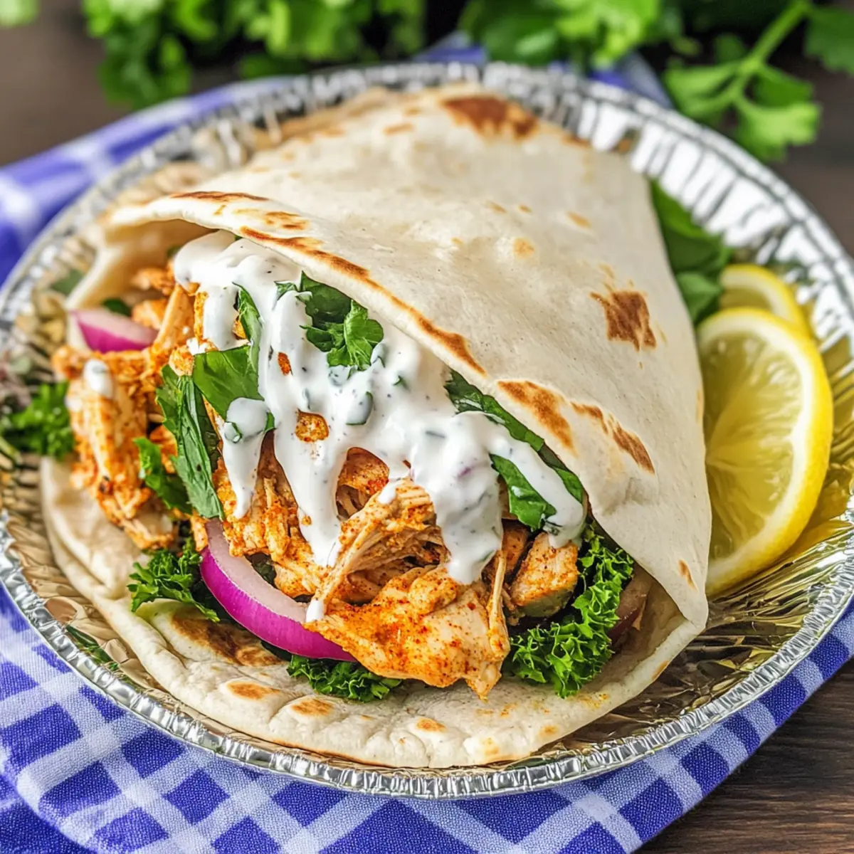 Slow Cooker Chicken Shawarma