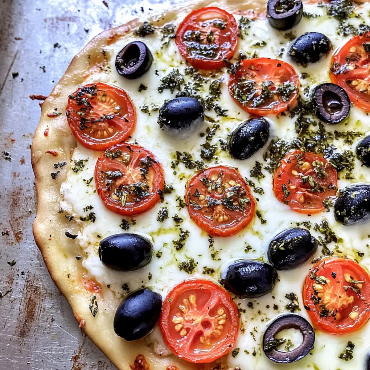 Tomato Olive Flatbread