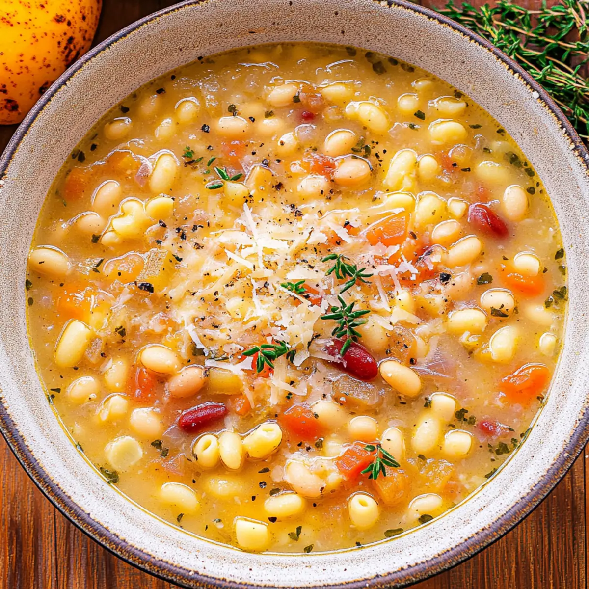 White Pasta e Fagioli Soup