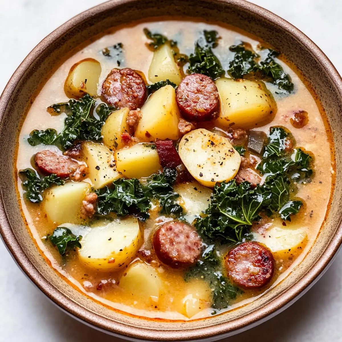 Sausage Potato and Kale Soup