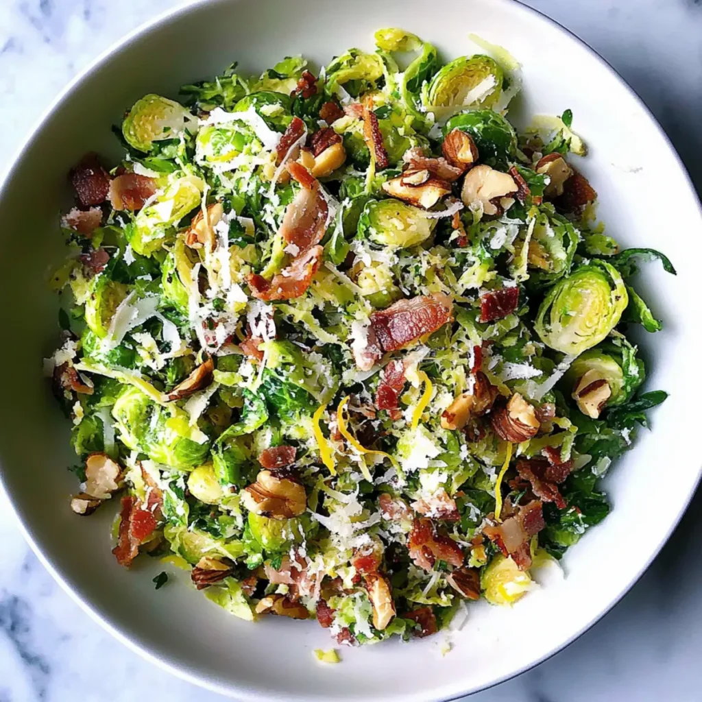 Shaved Brussels Sprout Salad
