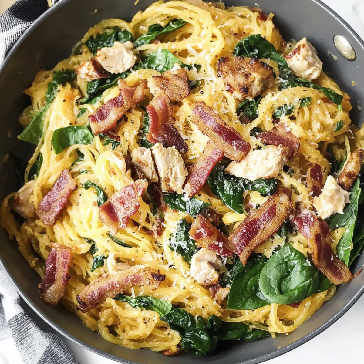 Spaghetti Squash Carbonara