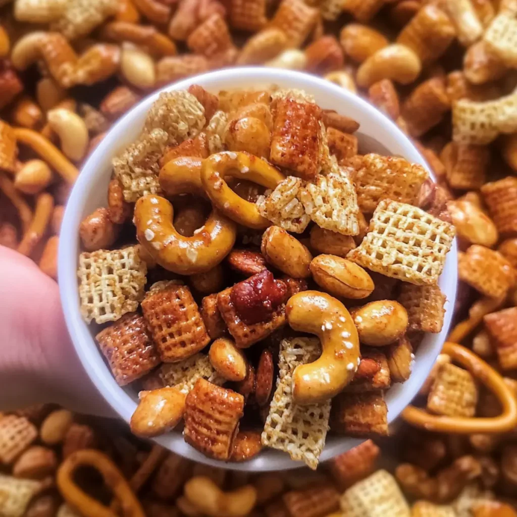 Spicy-Sweet Hot Honey Snack Mix for Any Craving