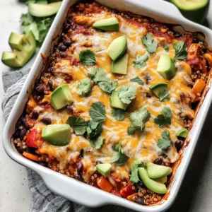 Chicken Enchilada Quinoa Bake