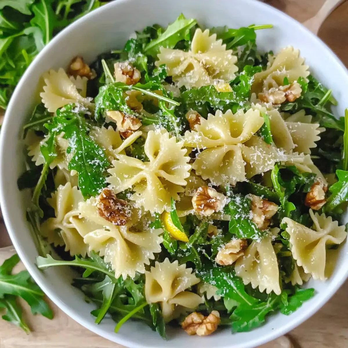 Lemon Arugula Pasta Salad
