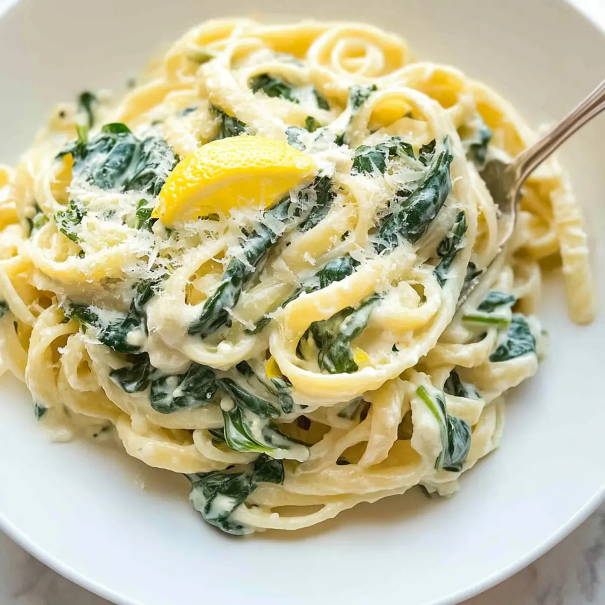 LEMON RICOTTA PASTA & SPINACH