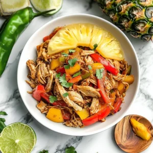 Slow Cooker Hawaiian Chicken Fajitas