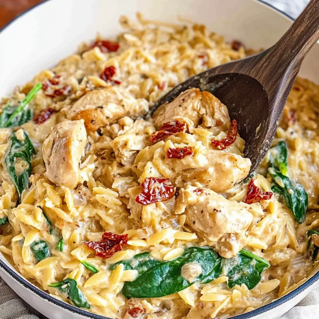 Slow Cooker Creamy Tuscan Chicken Orzo for Cozy Nights