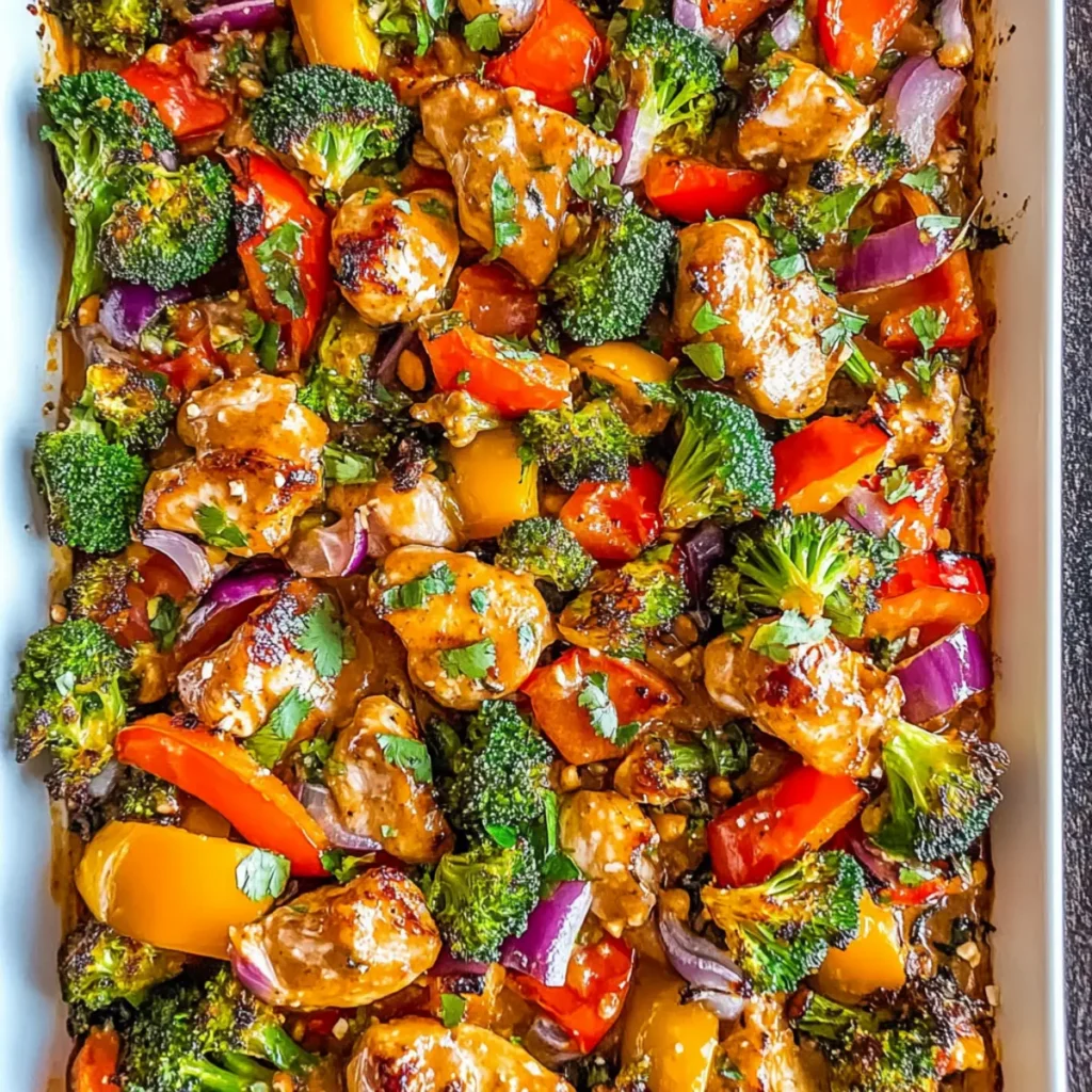 Sheet Pan Thai Chicken Dinner: Easy & Flavorful One-Pan Meal