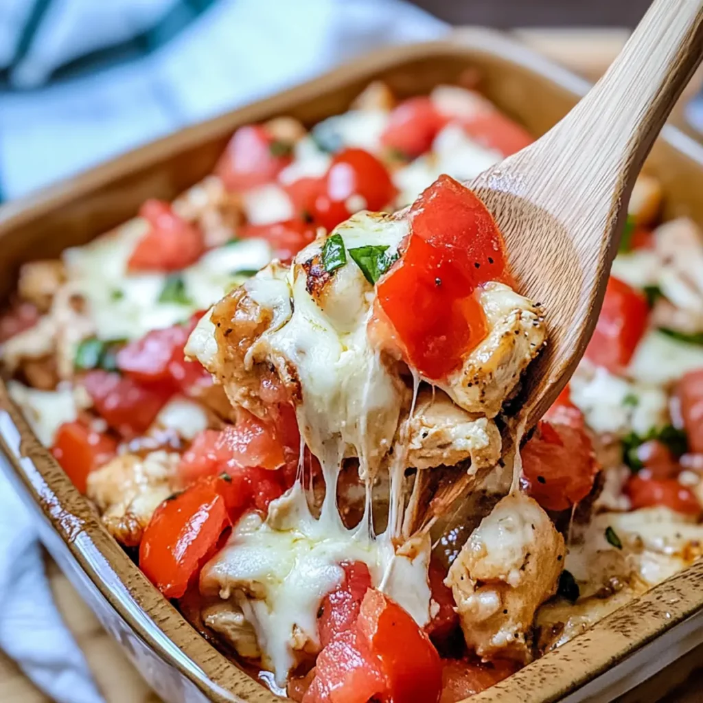 Bruschetta Chicken Casserole: Easy, Healthy Comfort Food