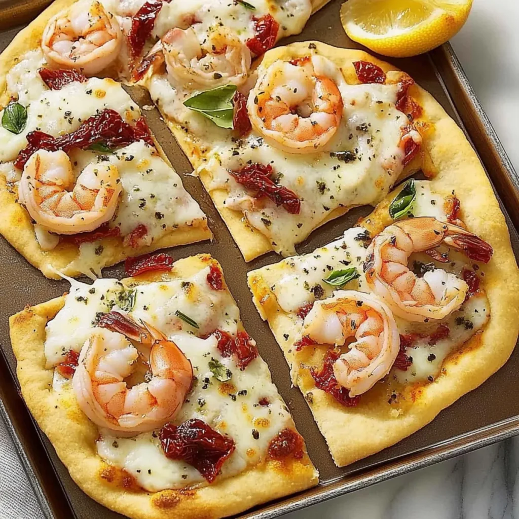 Savory Shrimp Flatbread: Quick and Delicious Homemade Delight