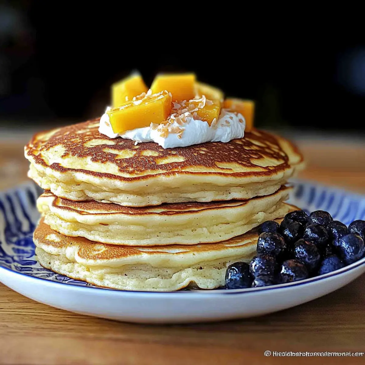 coconut cream pancakes