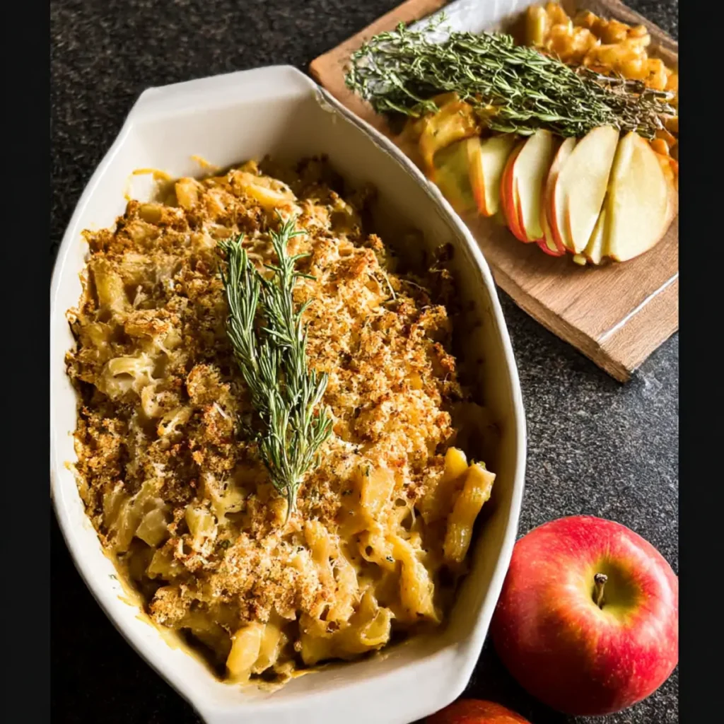 Cozy Up with Pumpkin Apple Three Cheese Mac and Cheese