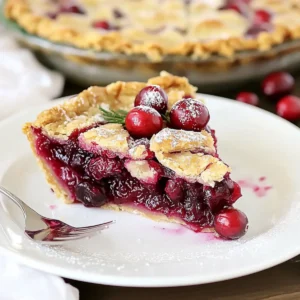 Nantucket Holiday Cranberry Pie