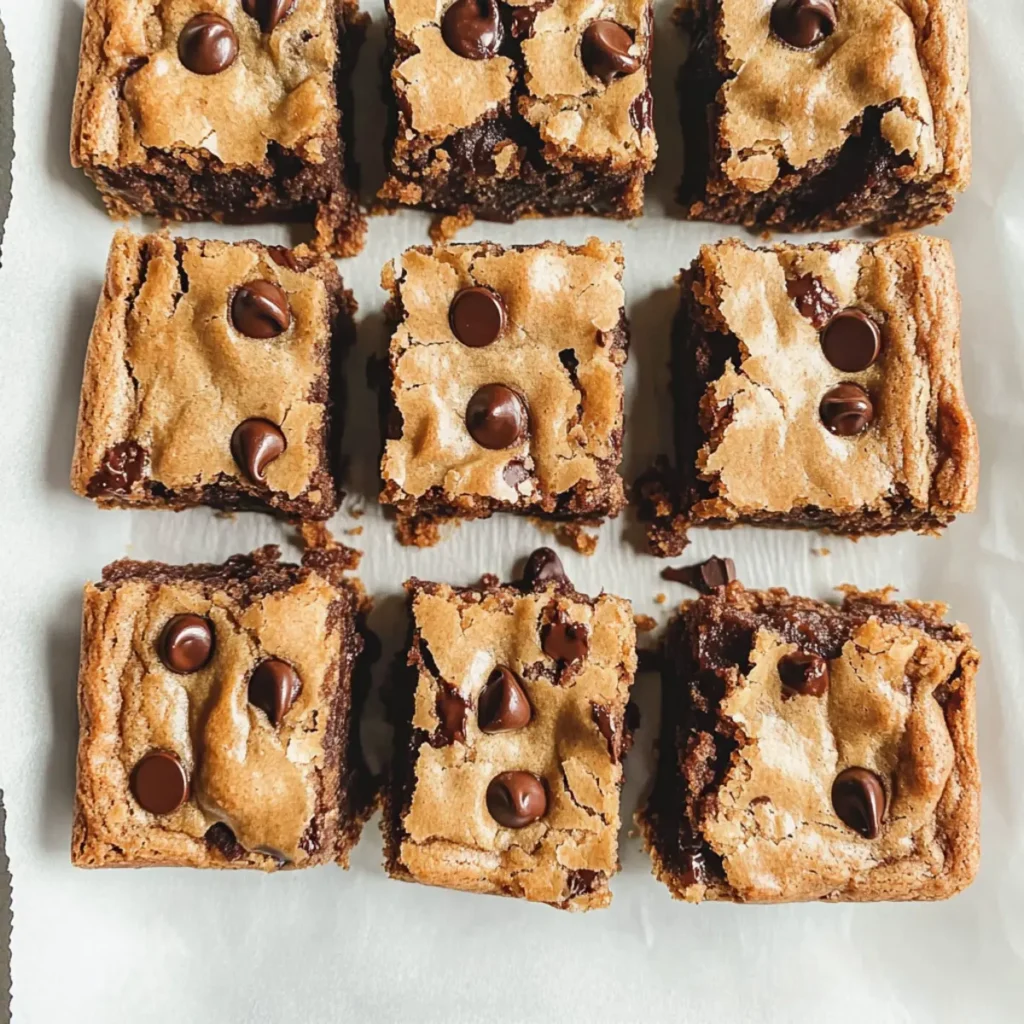 Chocolate Chip Peanut Butter Blondies