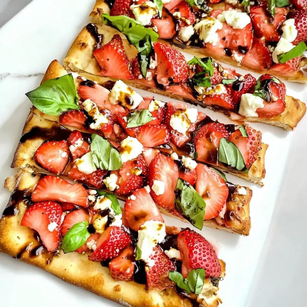 Balsamic Strawberry Flatbread