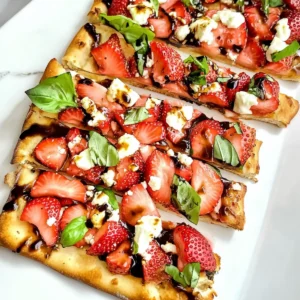 Balsamic Strawberry Flatbread