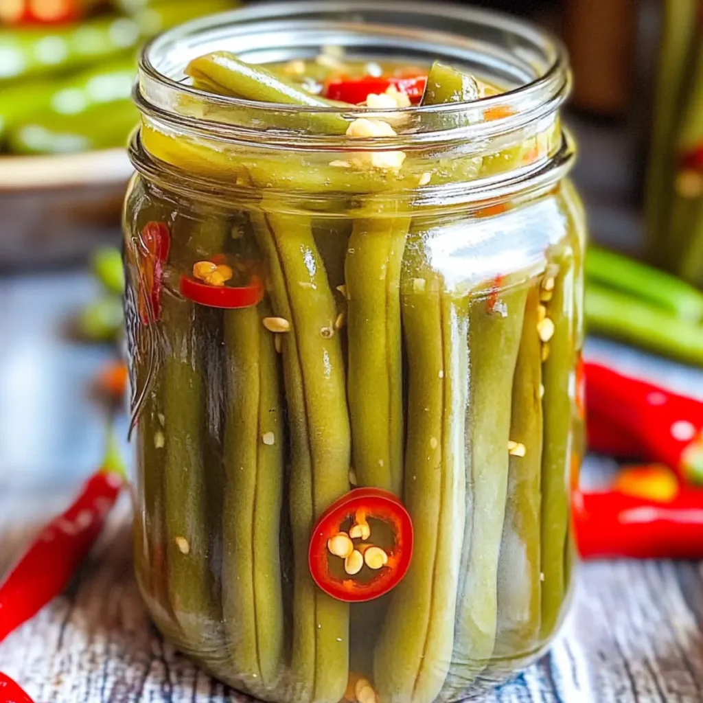 Quick Pickled Green Beans