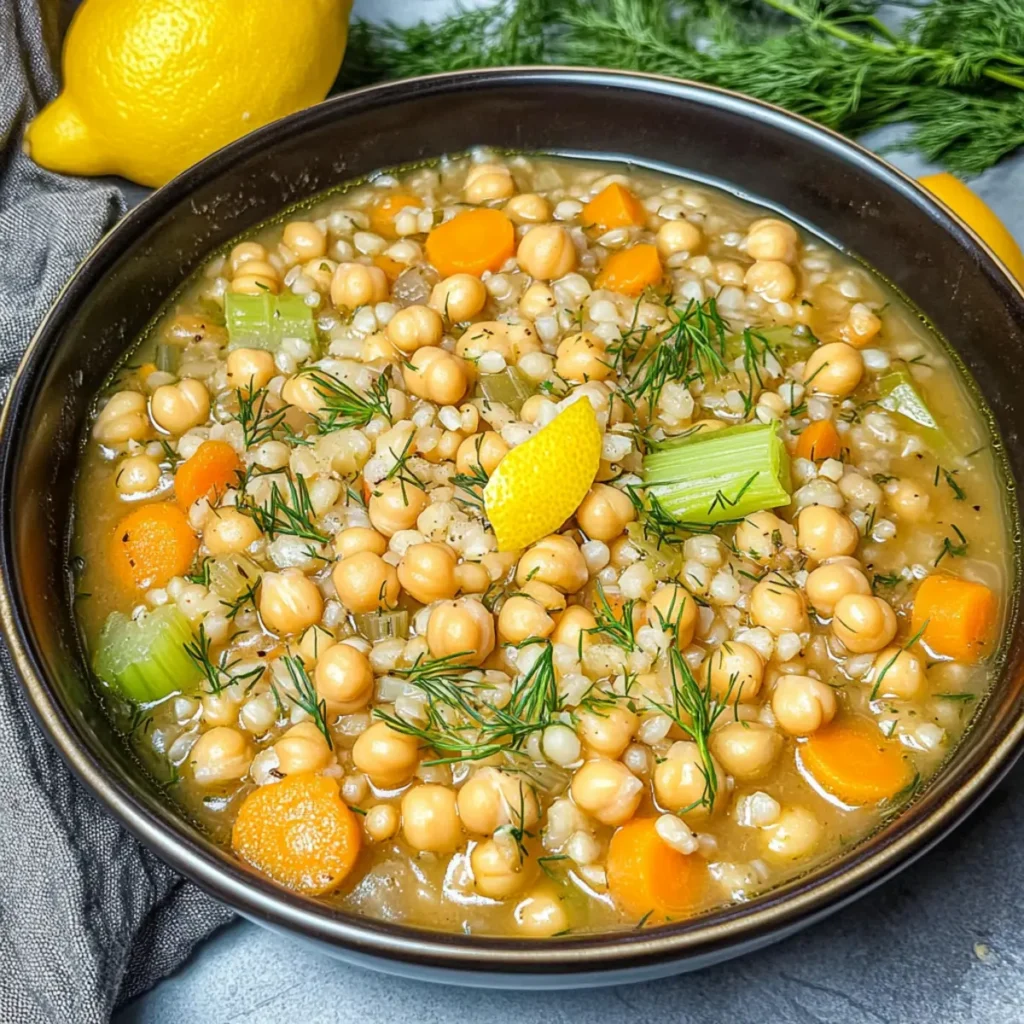 Chickpea and Pearl Barley Stew