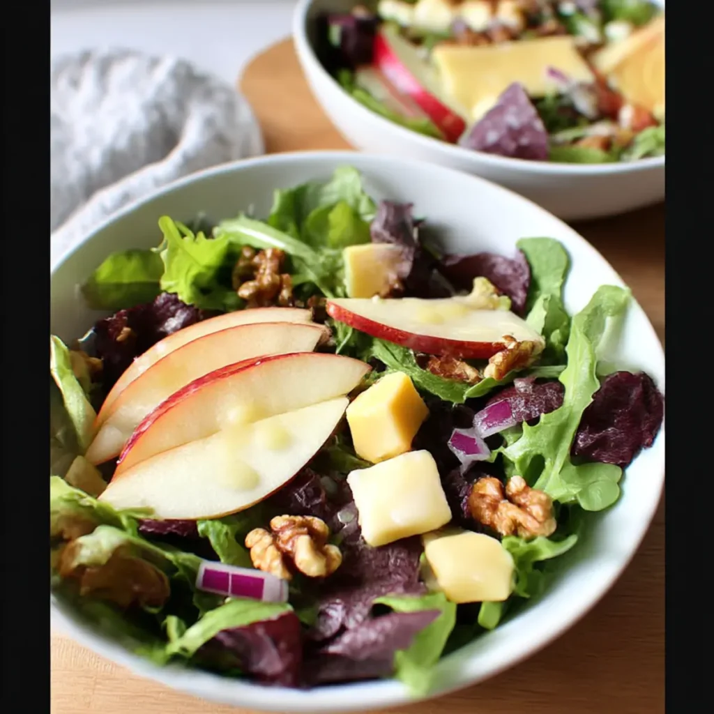 Apple Gouda Walnut Salad