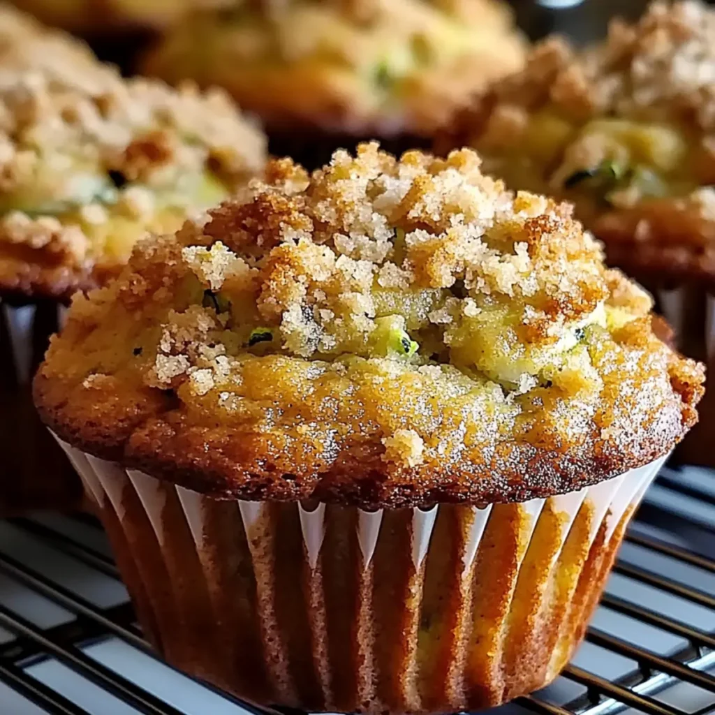 Zucchini Coffee Cake Muffins