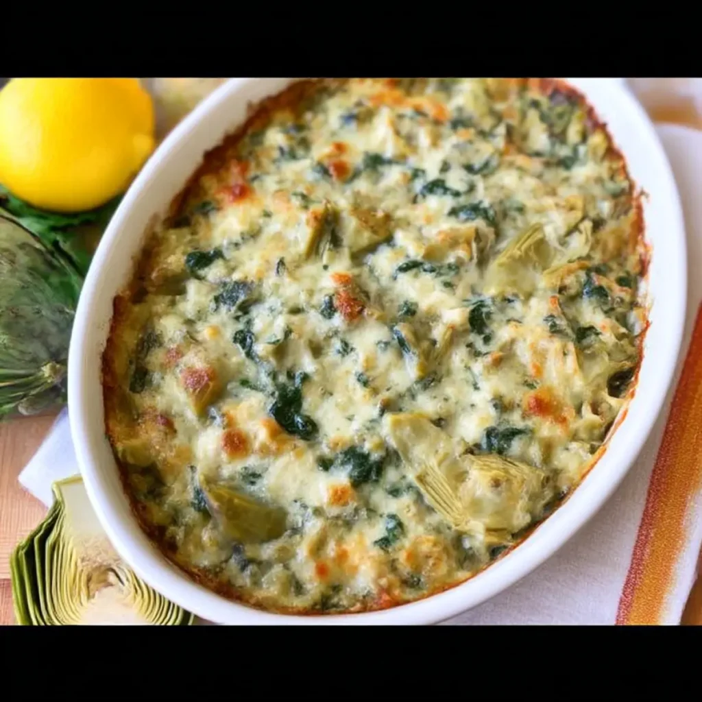 Spinach Artichoke Chicken Casserole