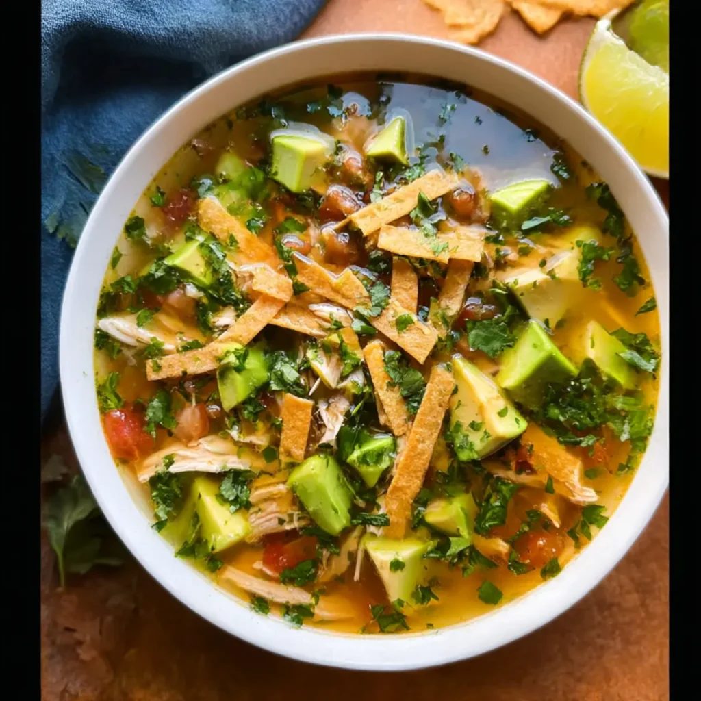 Chicken Avocado Lime Soup