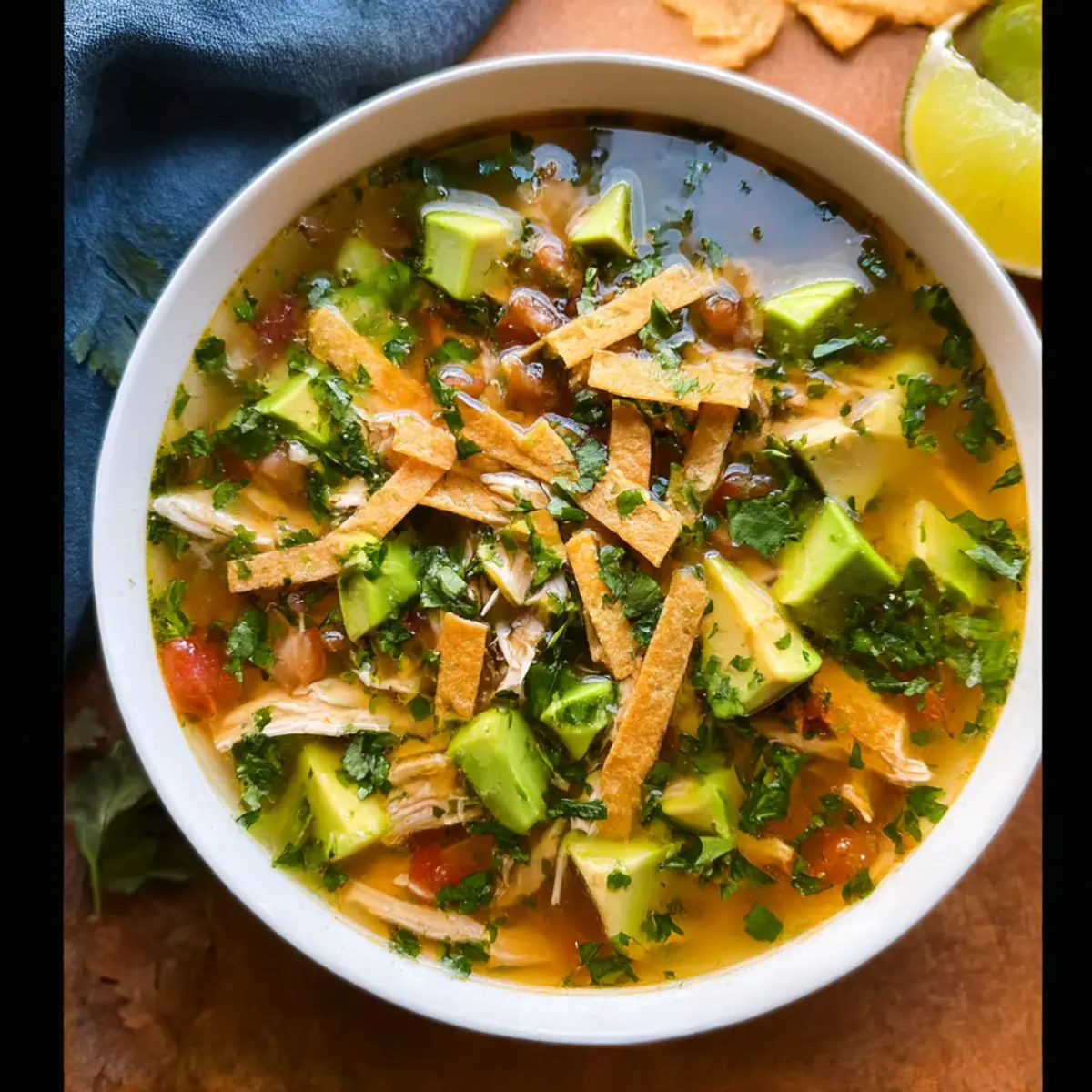 Chicken Avocado Lime Soup